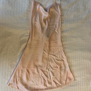 Abercrombie & Fitch - Light Peach/Pink Slip Dress - Medium - Mini